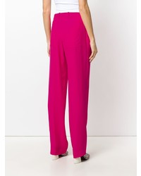Ярко-розовые широкие брюки от Marni