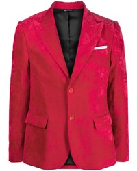 Мужской ярко-розовый бархатный пиджак от Daniele Alessandrini