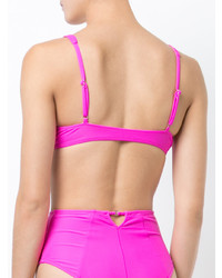 Ярко-розовый бикини-топ от Fleur Du Mal