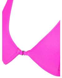 Ярко-розовый бикини-топ от Fleur Du Mal