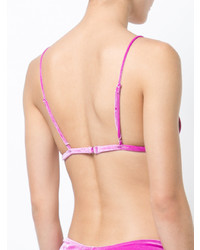 Ярко-розовый бикини-топ от Fleur Du Mal