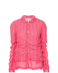 Женский ярко-розовый бомбер с вышивкой от Comme Des Garçons Vintage