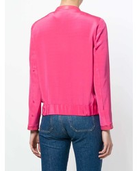 Женский ярко-розовый бомбер от Max & Moi