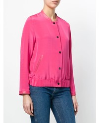 Женский ярко-розовый бомбер от Max & Moi