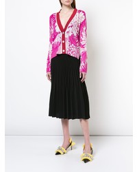 Женский ярко-розовый вязаный кардиган от N°21