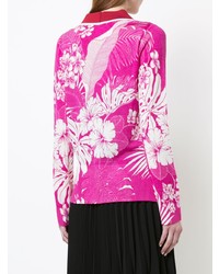 Женский ярко-розовый вязаный кардиган от N°21