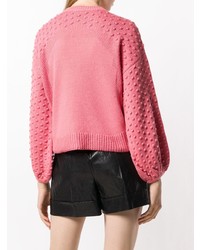 Женский ярко-розовый вязаный свитер от Nude