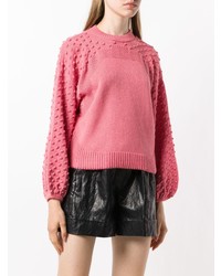 Женский ярко-розовый вязаный свитер от Nude