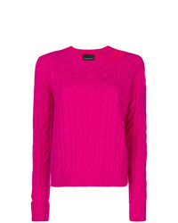 Женский ярко-розовый вязаный свитер от Erika Cavallini
