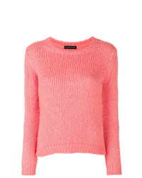 Женский ярко-розовый вязаный свитер от Etro