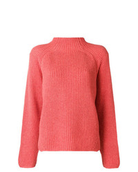 Женский ярко-розовый вязаный свитер от Forte Forte