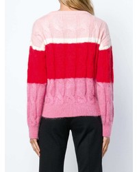 Женский ярко-розовый вязаный свитер от Vivetta