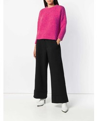 Женский ярко-розовый вязаный свитер от Societe Anonyme