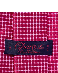 Мужской ярко-розовый галстук от Charvet
