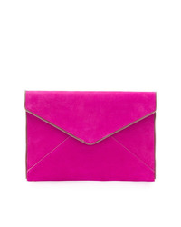 Ярко-розовый замшевый клатч от Rebecca Minkoff