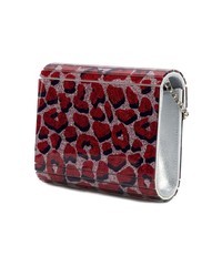 Ярко-розовый клатч с принтом от Jimmy Choo