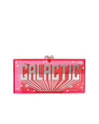 Ярко-розовый клатч с украшением от Charlotte Olympia