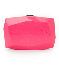 Ярко-розовый клатч от Monique Lhuillier