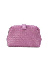 Ярко-розовый кожаный клатч от Bottega Veneta