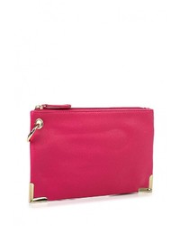 Ярко-розовый кожаный клатч от Dorothy Perkins