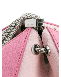 Ярко-розовый кожаный клатч от The Volon
