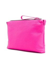 Ярко-розовый кожаный клатч от Maison Margiela