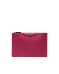 Ярко-розовый кожаный клатч от Givenchy