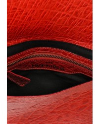 Ярко-розовый кожаный клатч от Made in Italia