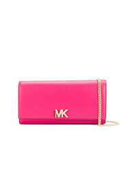 Ярко-розовый кожаный клатч от MICHAEL Michael Kors
