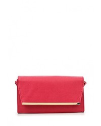 Ярко-розовый кожаный клатч от Modis