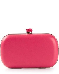 Ярко-розовый кожаный клатч от RED Valentino