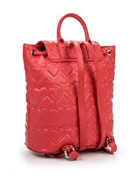 Женский ярко-розовый кожаный рюкзак от Braccialini