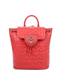 Женский ярко-розовый кожаный рюкзак от Braccialini
