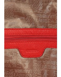 Женский ярко-розовый кожаный рюкзак от Labbra