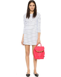 Женский ярко-розовый кожаный рюкзак от See by Chloe