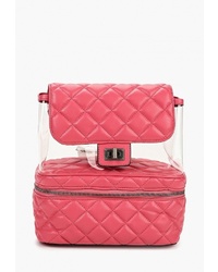 Женский ярко-розовый кожаный рюкзак от Vitacci