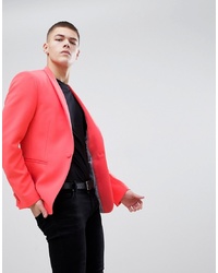 Мужской ярко-розовый пиджак от ASOS DESIGN