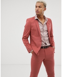 Мужской ярко-розовый пиджак от ASOS DESIGN