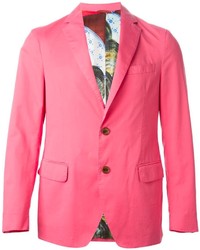 Мужской ярко-розовый пиджак от Etro