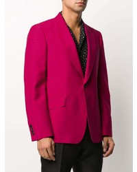 Мужской ярко-розовый пиджак от Alexander McQueen
