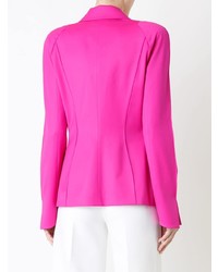 Женский ярко-розовый пиджак от Mugler
