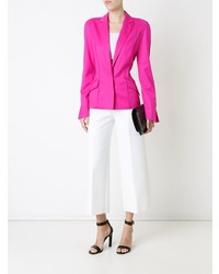 Женский ярко-розовый пиджак от Mugler