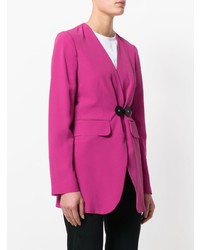 Женский ярко-розовый пиджак от MM6 MAISON MARGIELA