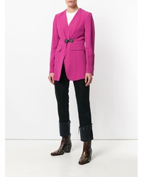 Женский ярко-розовый пиджак от MM6 MAISON MARGIELA