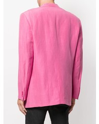 Мужской ярко-розовый пиджак от Versace Vintage