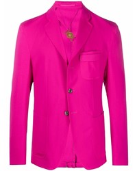 Мужской ярко-розовый пиджак от Versace