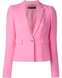 Женский ярко-розовый пиджак от Versace