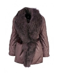 Женский ярко-розовый пуховик