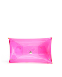 Ярко-розовый резиновый клатч