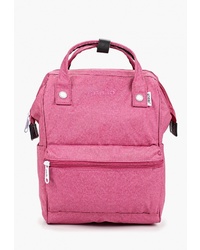 Женский ярко-розовый рюкзак из плотной ткани от Anello